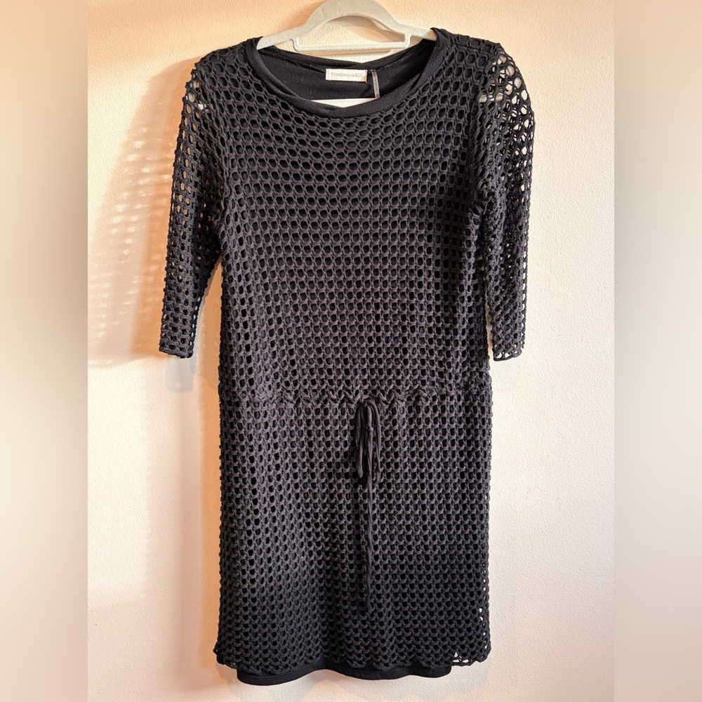 Chic Black Trouble at the Mill 3/4 Sleeve Dress